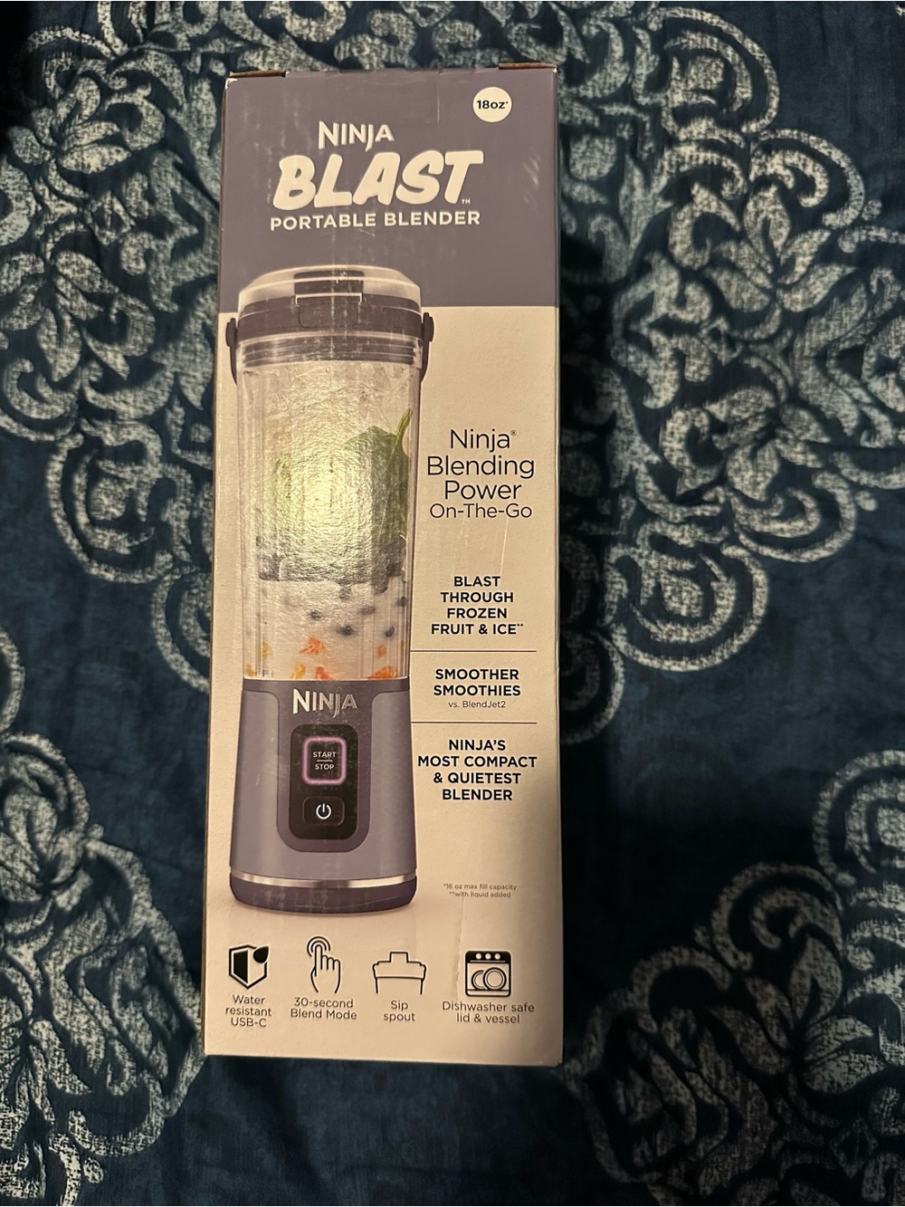 Ninja Blast Portable Blender - Purple and White
